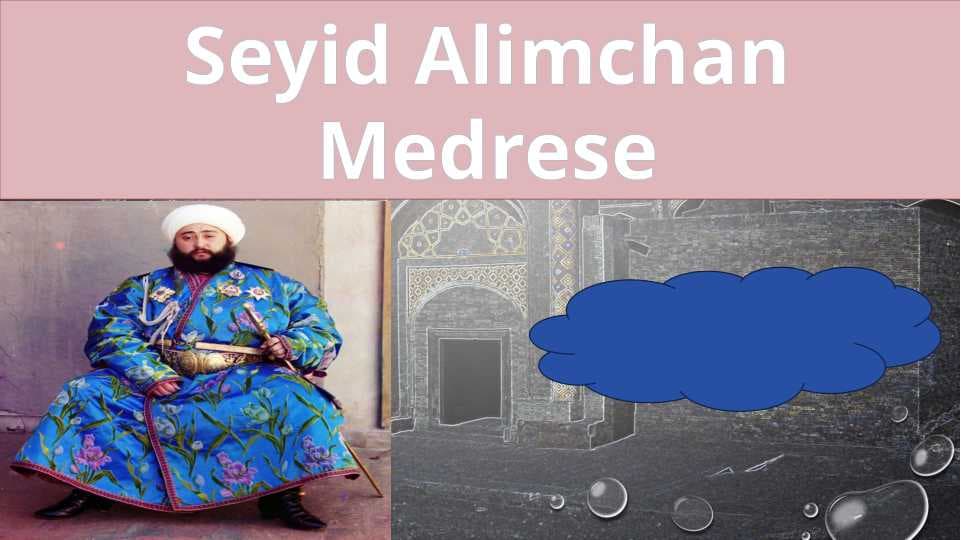 Sayid Olimxon Madrasasi nemis tilida