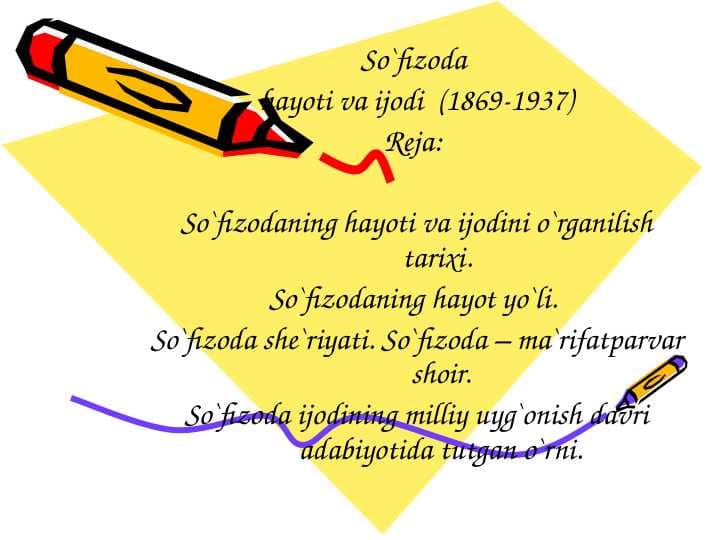 So'fizoda hayoti va ijodi