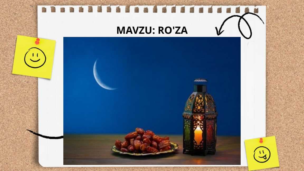 Islom dinida Ro'za