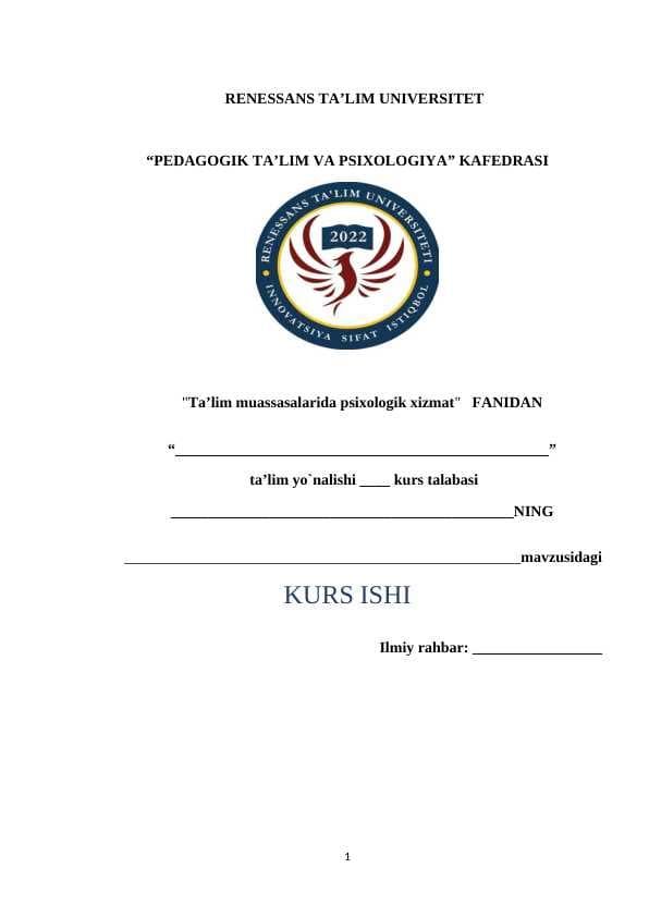 Ta'lim oluvchilarni xayot yo'nalishlari tanlovini professional aniqlash. kurs ishi.docx