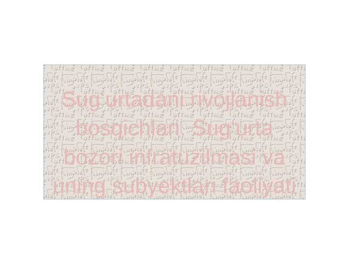 Sugʻurtadani rivojlanish bosqichlari. Sug‘urta bozori infratuzilmasi va uning subyektlari faoliyati