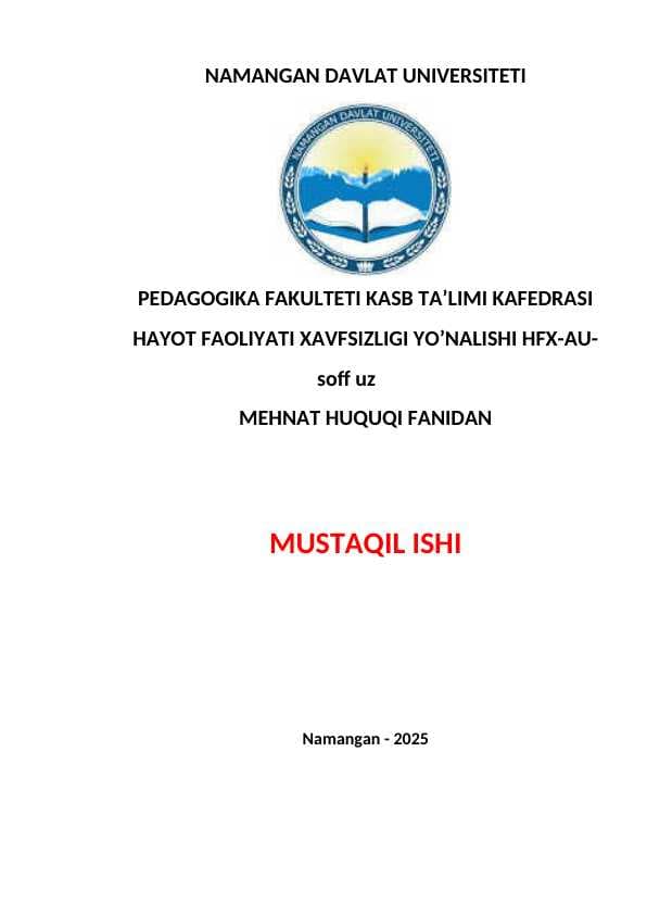 MEHNAT NIZOLARNI HAL ETISH TARTIBI