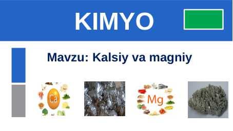 Kalsiy va magniy