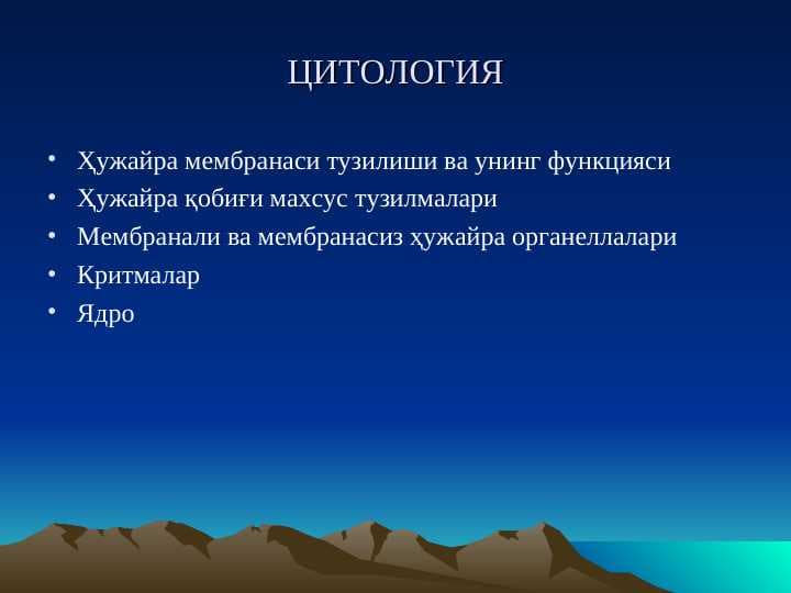 ЦИТОЛОГИЯ