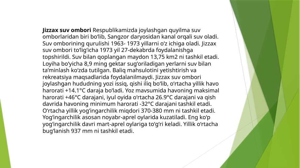 Jizzax suv Ombori