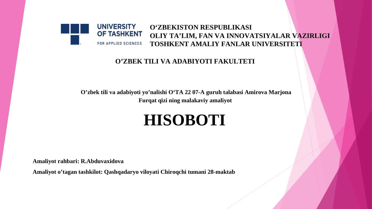 Amaliyot hisobi