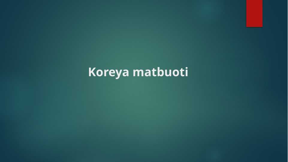 Koreya matbuoti
