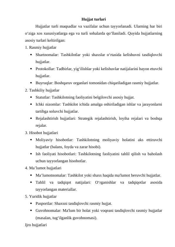 Hujjat turlari