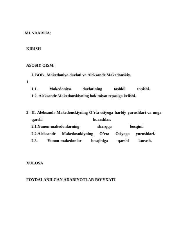 Aleksdandr Makedoniskiyning O'rta osiyoga harbiy yurishlari