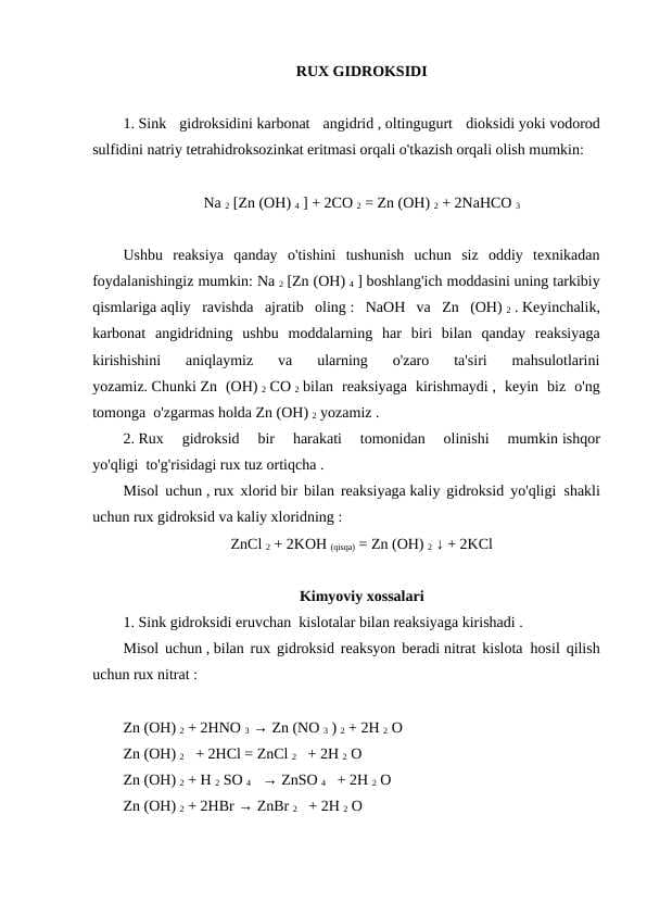 Rux gidroksidi