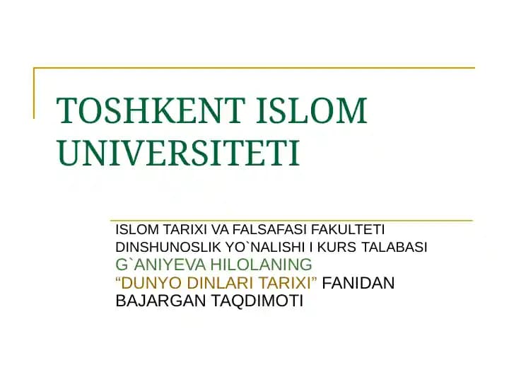 Dunyo dinlari tarixi - Konfutsiy taqdimoti