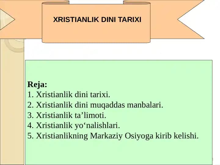 Xristianlik dinining tarixi
