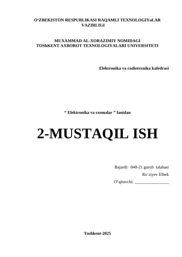 Bipolyar tranzistorning ulanish sxemalari