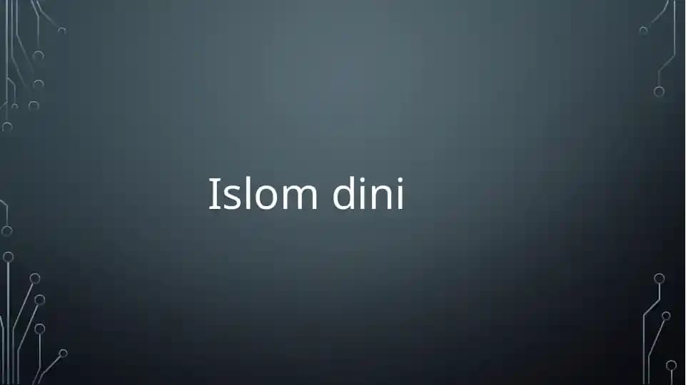 Islom dini