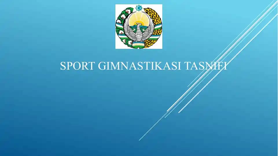 Sport gimnastikasi tavsifi