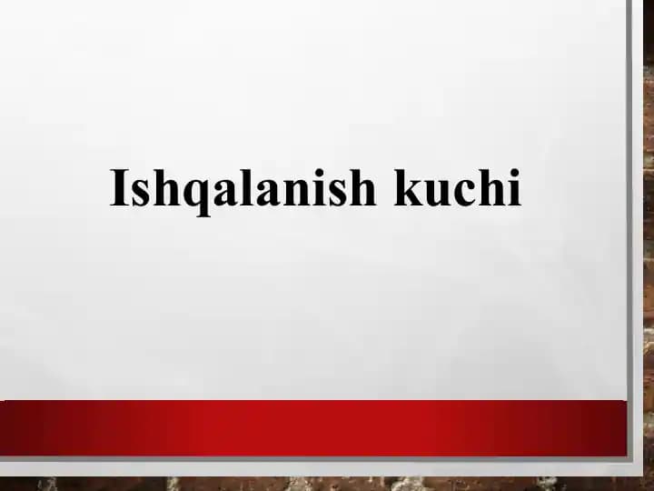 Ishqalanish kuchi