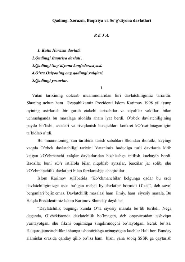 qadimgi xorazm baqtriya va sogdiyona_