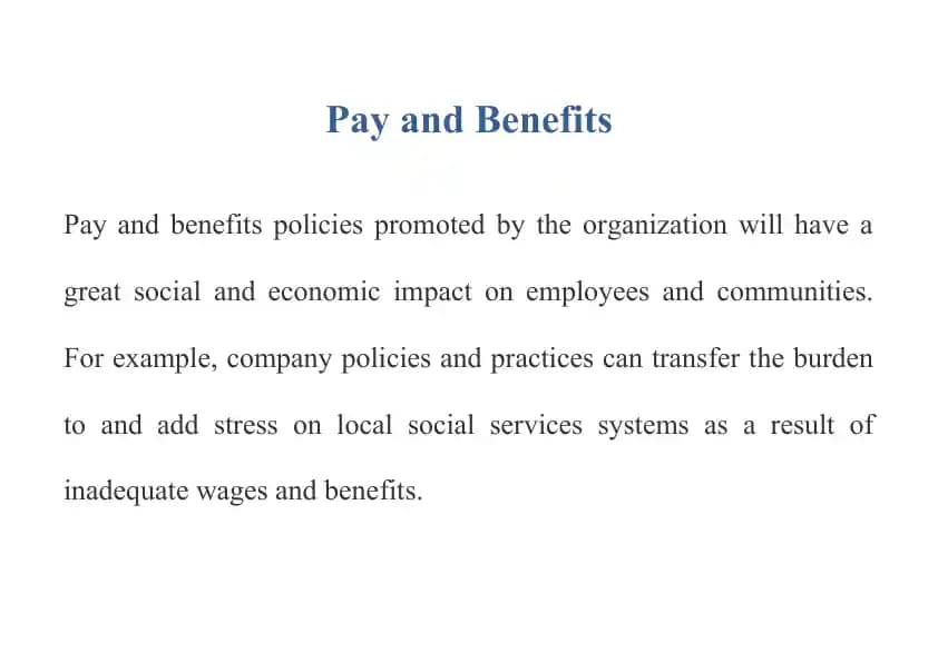 Pay and Benefits