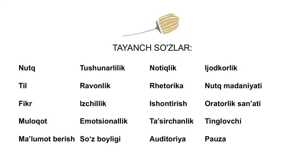 NUTQ VA NOTIQLIKNING O'ZIGA XOS XUSUSIYATLARI