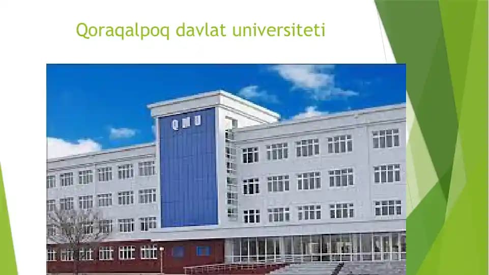 Qoraqalpoq davlat universiteti