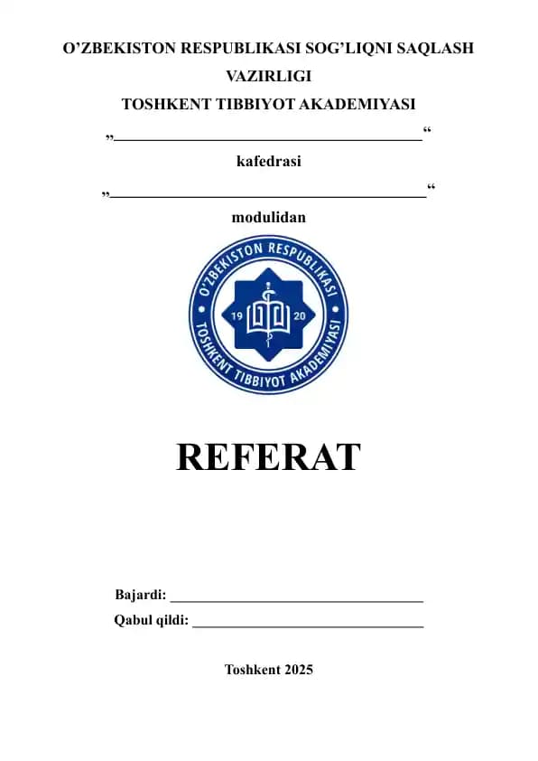 Klinik labaratoriyada ishlatiladigan instrumental usullar. Referat 18 bet.