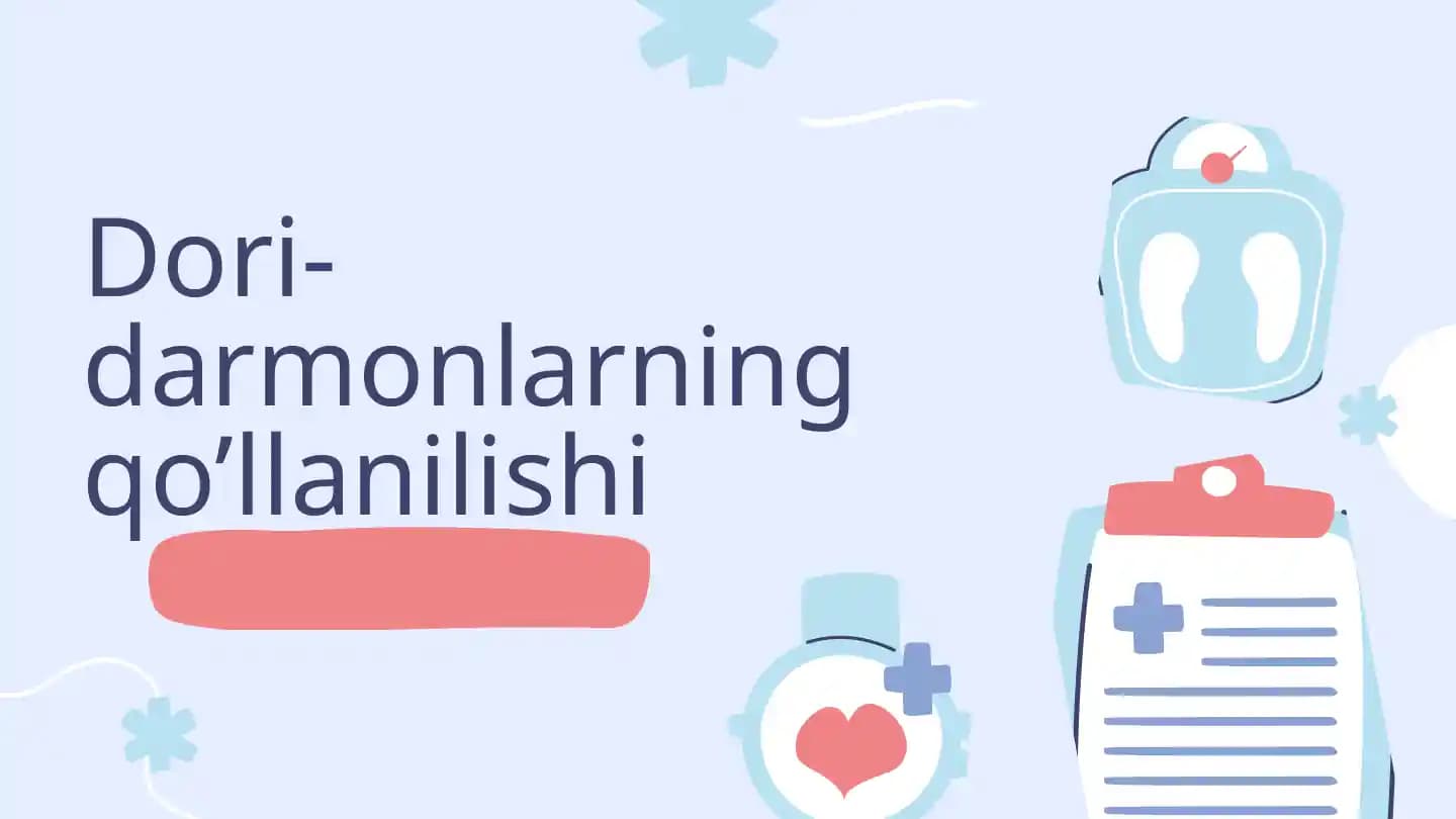 Dori-darmonlarning  qo’llanilishi