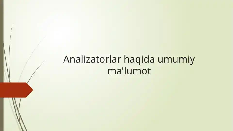 Ko`rish analizatori