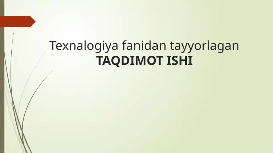 Boshlang’ich ta’limda texnalogiya fanining shakl va metodlari