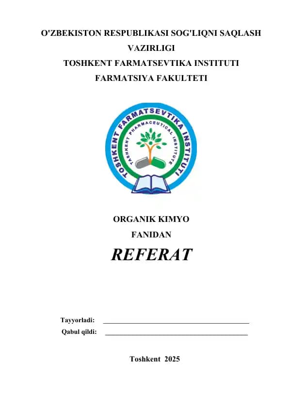 Glikokol va mochevinaning xossalari. Referat 8 bet
