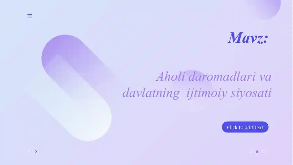 Aholi daromadlari va davlatning ijtimoiy siyosati
