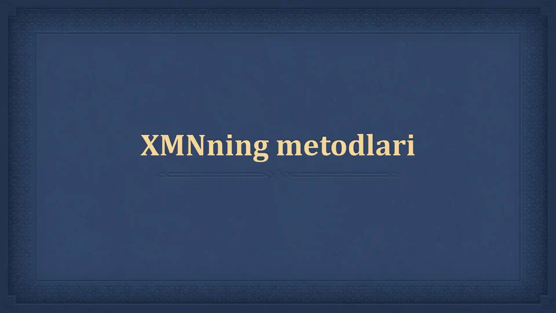 Xalqaro munosabatlarning metodlar