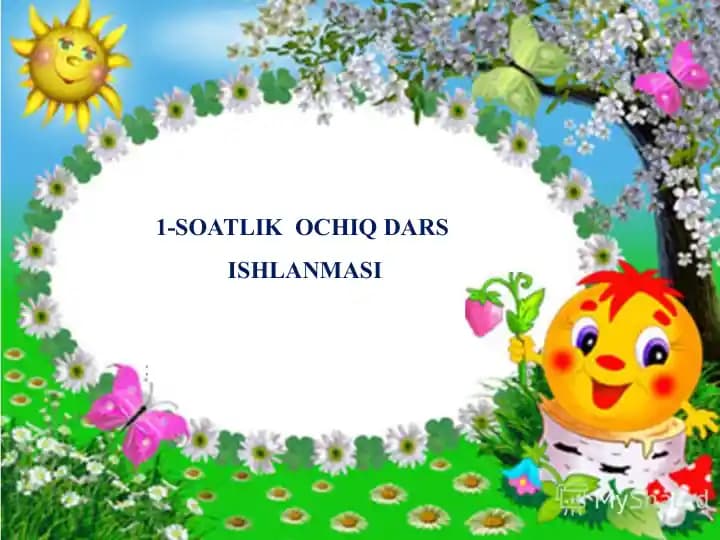 SOATLIK OCHIQ DARS ISHLANMASI