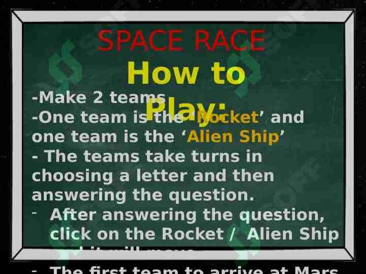 Space game  buildings for young learners