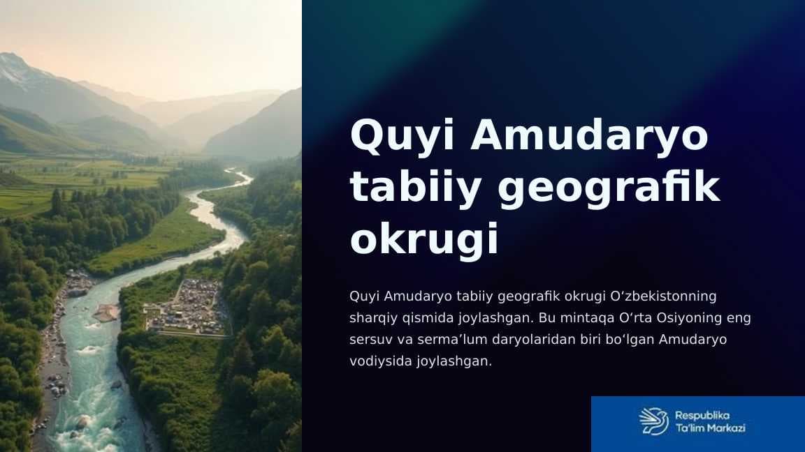 Quyi Amudaryo tabiiy geografik okrugi