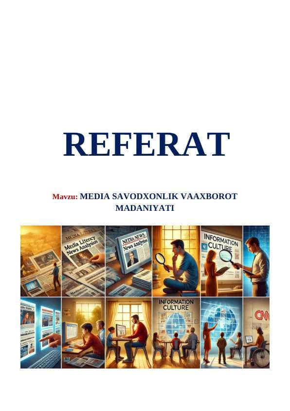 Media savodxonlik va axborot madaniyati
