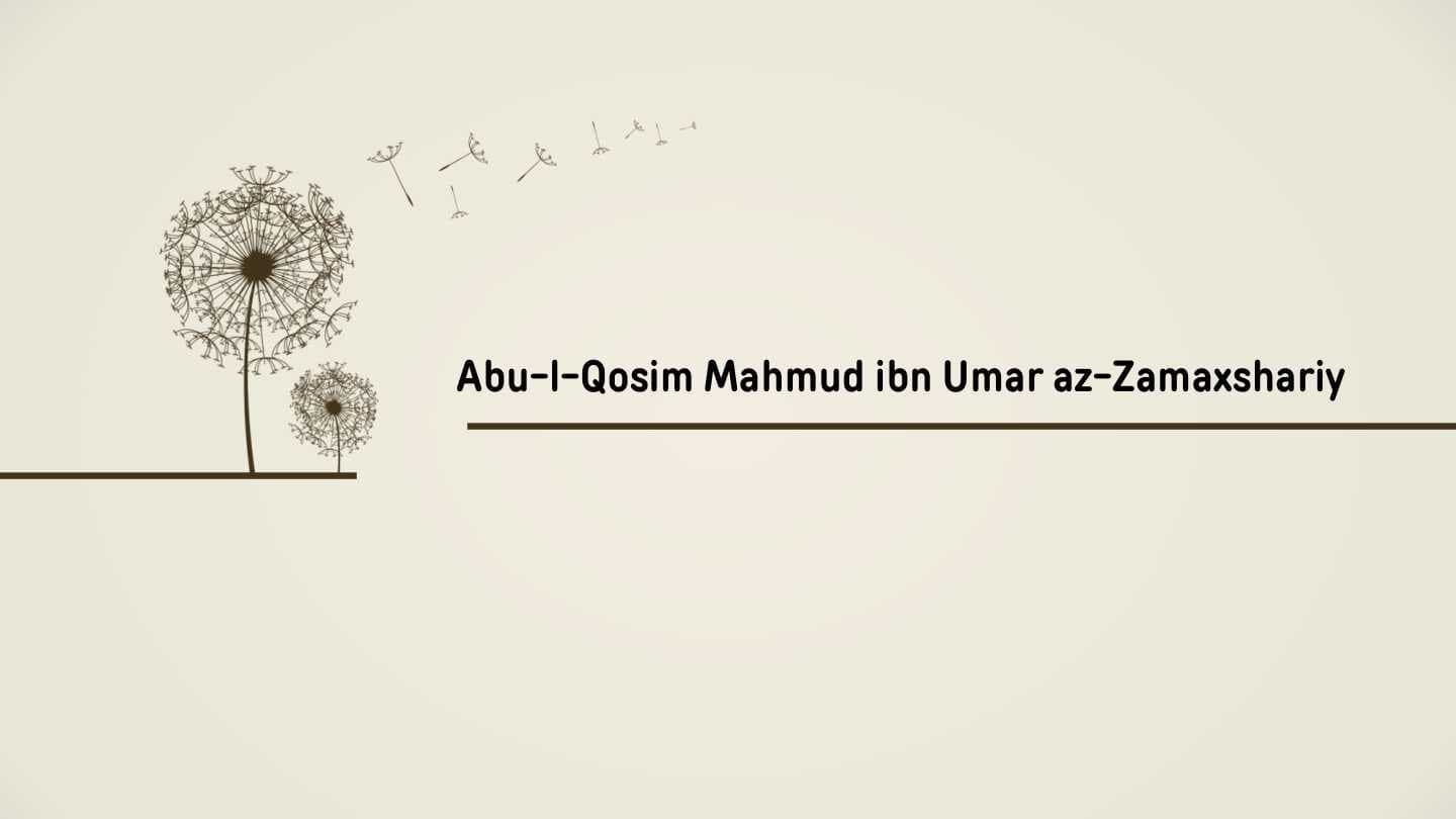 Abu-l-Qosim az-Zamaxshariy