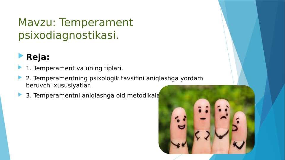 Temperament psixodiagnostikasi.