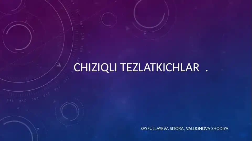 Chiziqli Tezlatgichlar