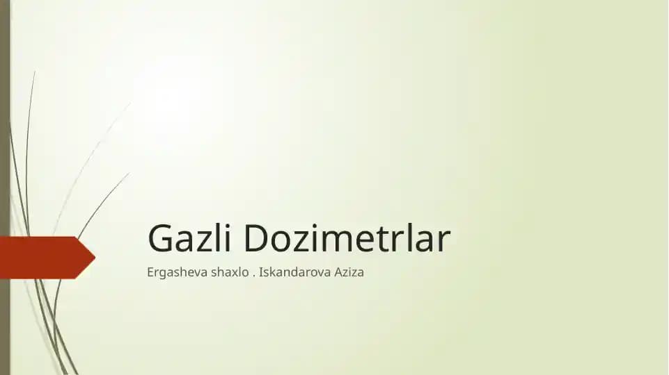 Gazli Dozimetrlar 2
