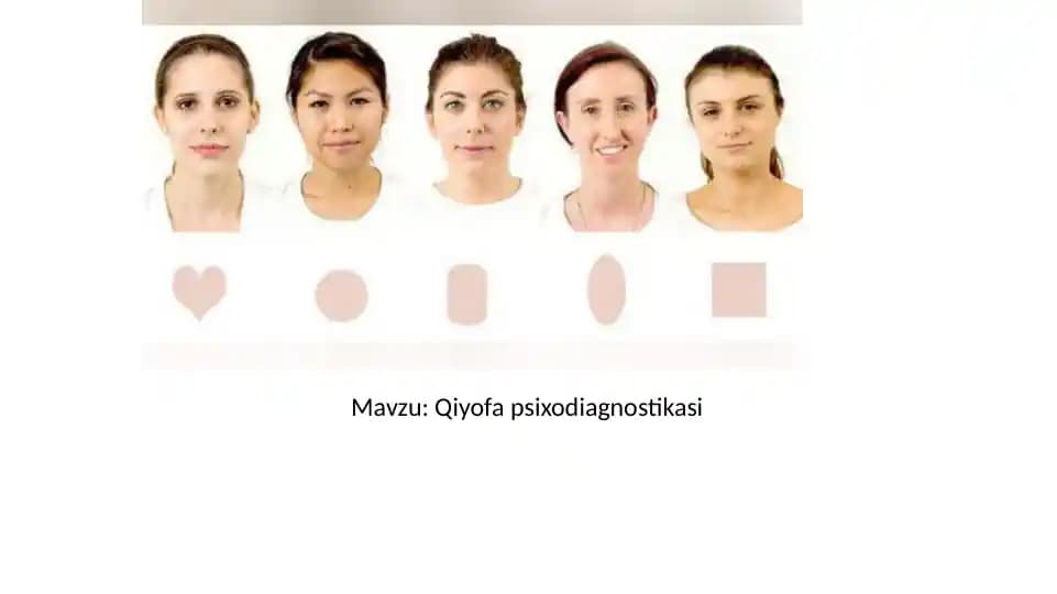 Qiyofa psixodiagnostikasi