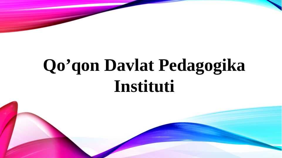 Ta`lim metodlari va vositalari
