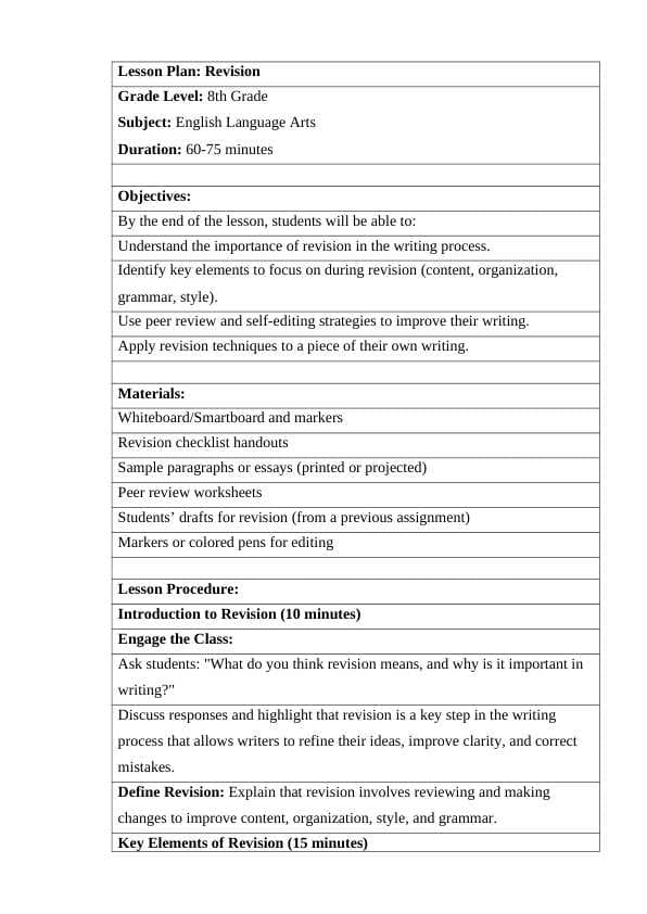 Revision