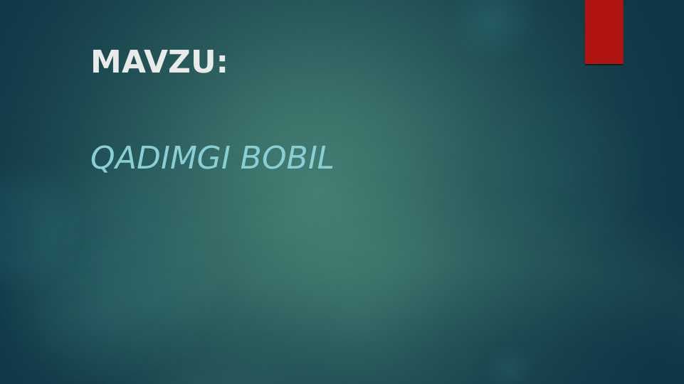 Qadimgi Bobil slayd