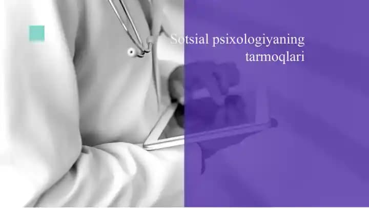 Sotsial psixologiya tarmoqlari