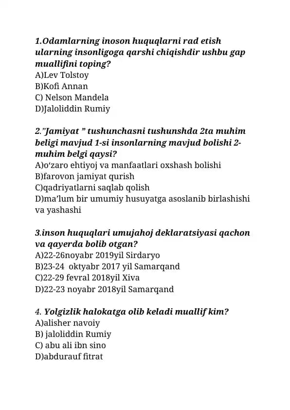Odamlarning inson huquqlarni rad etish