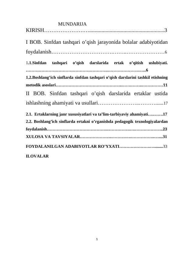 OʻQISH SAVODXONLIGI DARSLARIDA ERTAK OʻTISH USLUBIYATI 4_SINF
