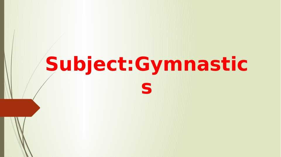 Gymnastics