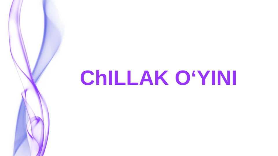 Chillak oʻyini