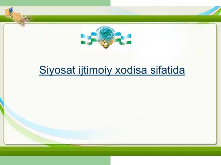 Siyosat va ijtimoiy faoliyat
