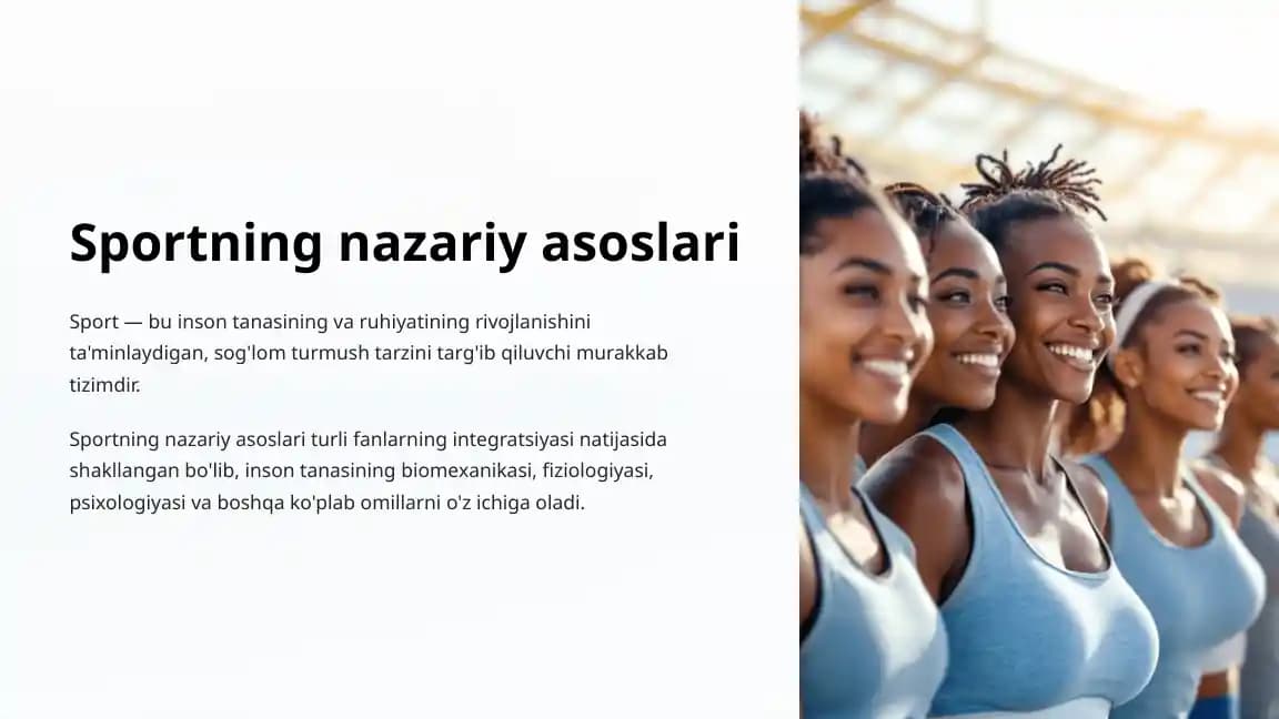Sportning nazariy asoslari